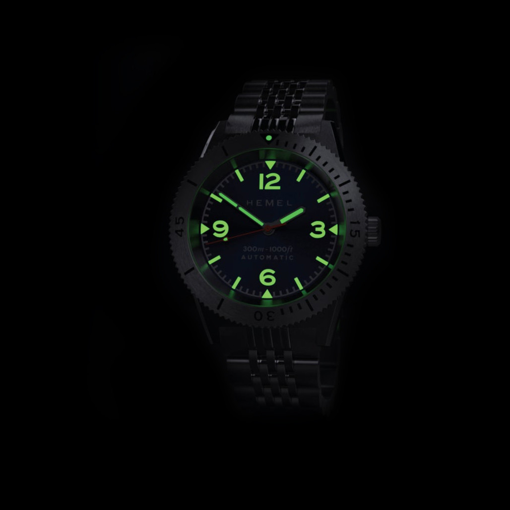 Hemel Sea Dart Automatic Dive Watch with Blue Dial #HD3NA