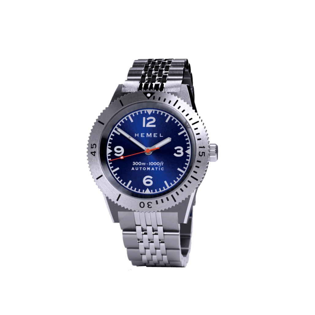 時計 HEMEL Sea Dart automatic Hemel Sea Dart Automatic Dive Watch with Blue Dial #HD3NA