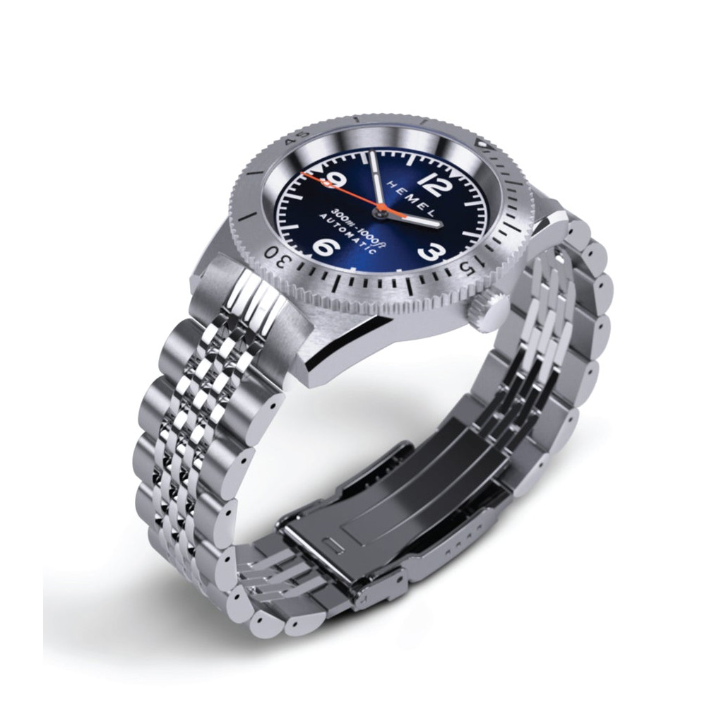 Hemel Sea Dart Automatic Dive Watch with Blue Dial #HD3NA