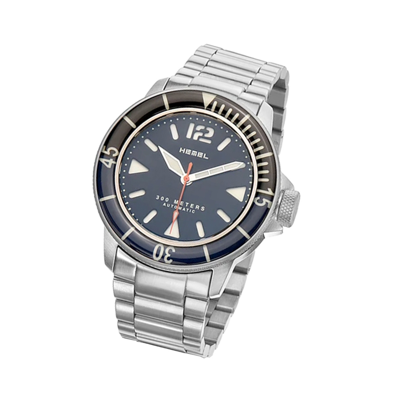 HEMEL 300-meter Automatic Dive Watch with AR sapphire crystal #HD1BB