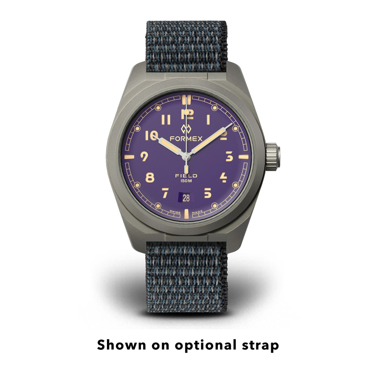 Formex Swiss Automatic Field Watch with Ultra-Violet Dial