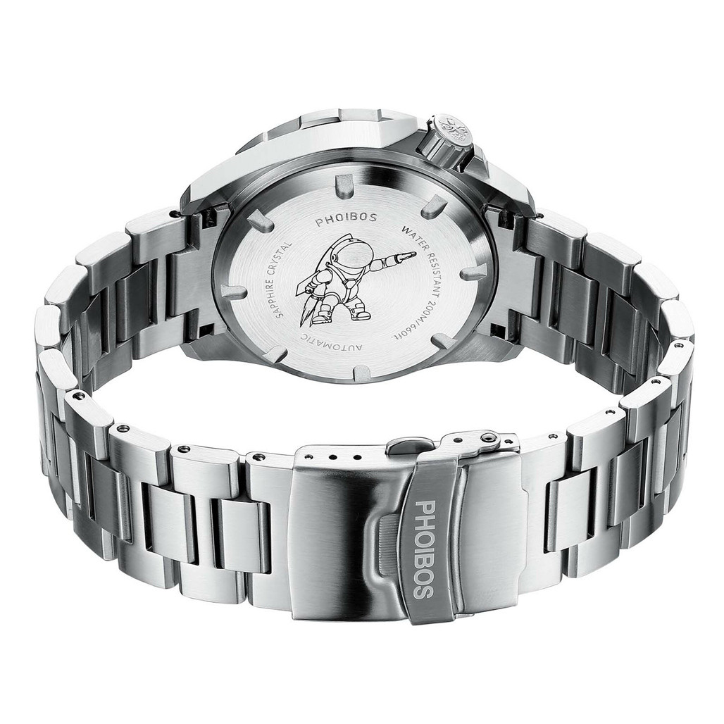 Phoibos Apollo Automatic Dive Watch with Tortilla Brown Sandwich