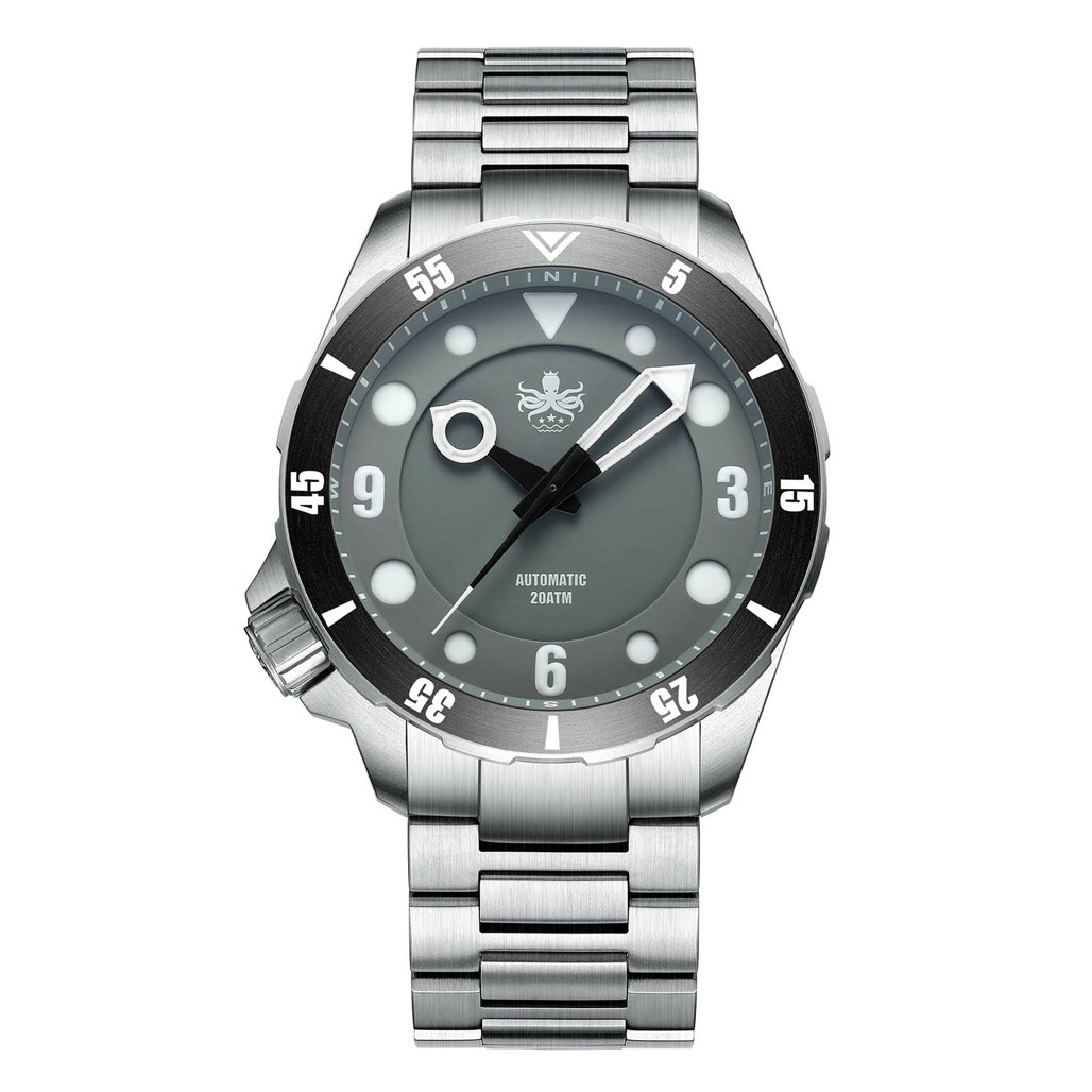 Phoibos Apollo Automatic Dive Watch with Grey Sandwich Dial #PY036E
