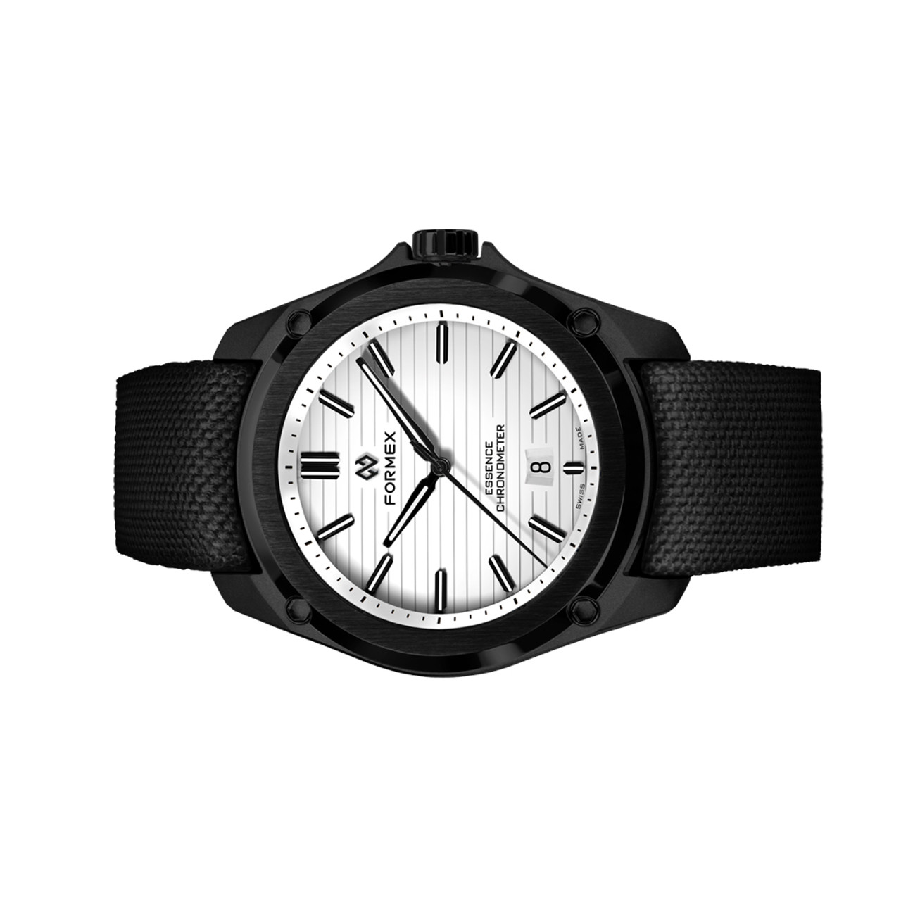 Formex Essence Leggera FortyThree (43mm) COSC Automatic Carbon Case Watch  with Arctic White Dial #0330.4.6311.811