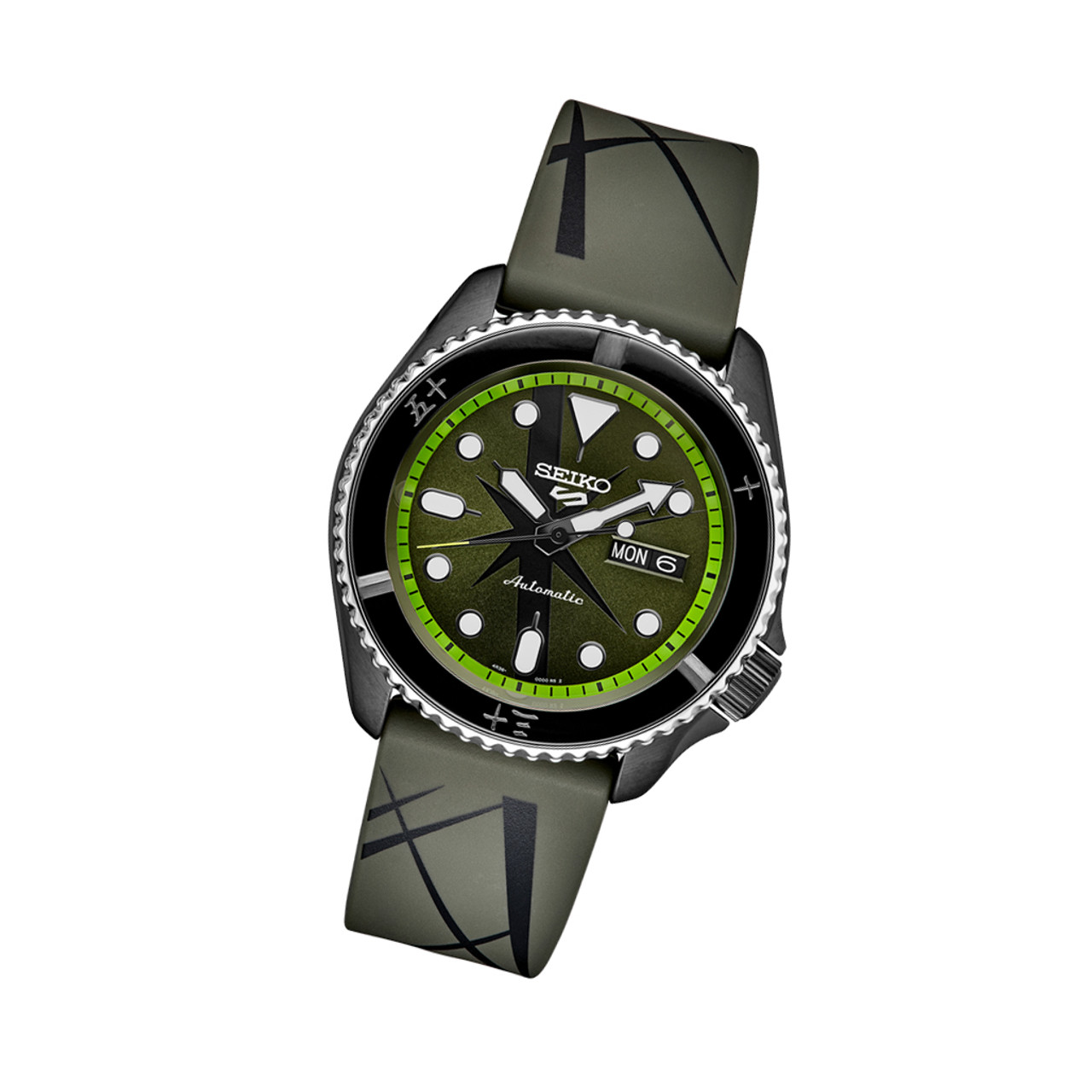 Seiko 5 Sports One Piece Roronoa Zoro Limited Edition Watch #SRPH67