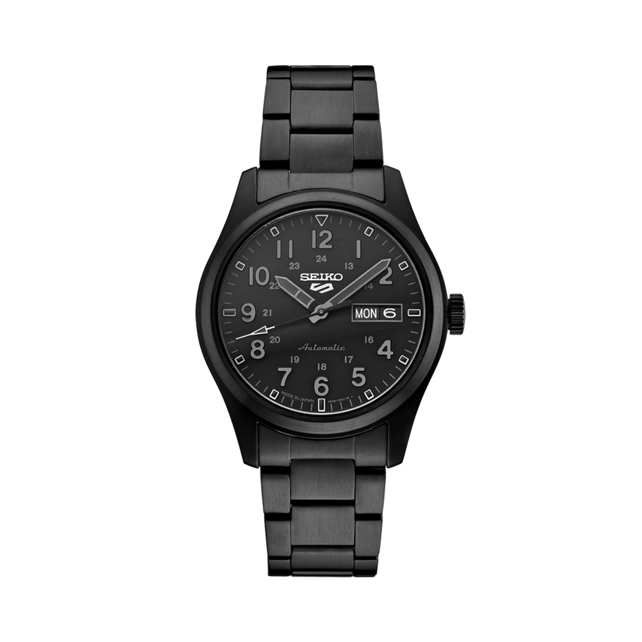 Seiko 5 Sports Watch in Stealth Black on
