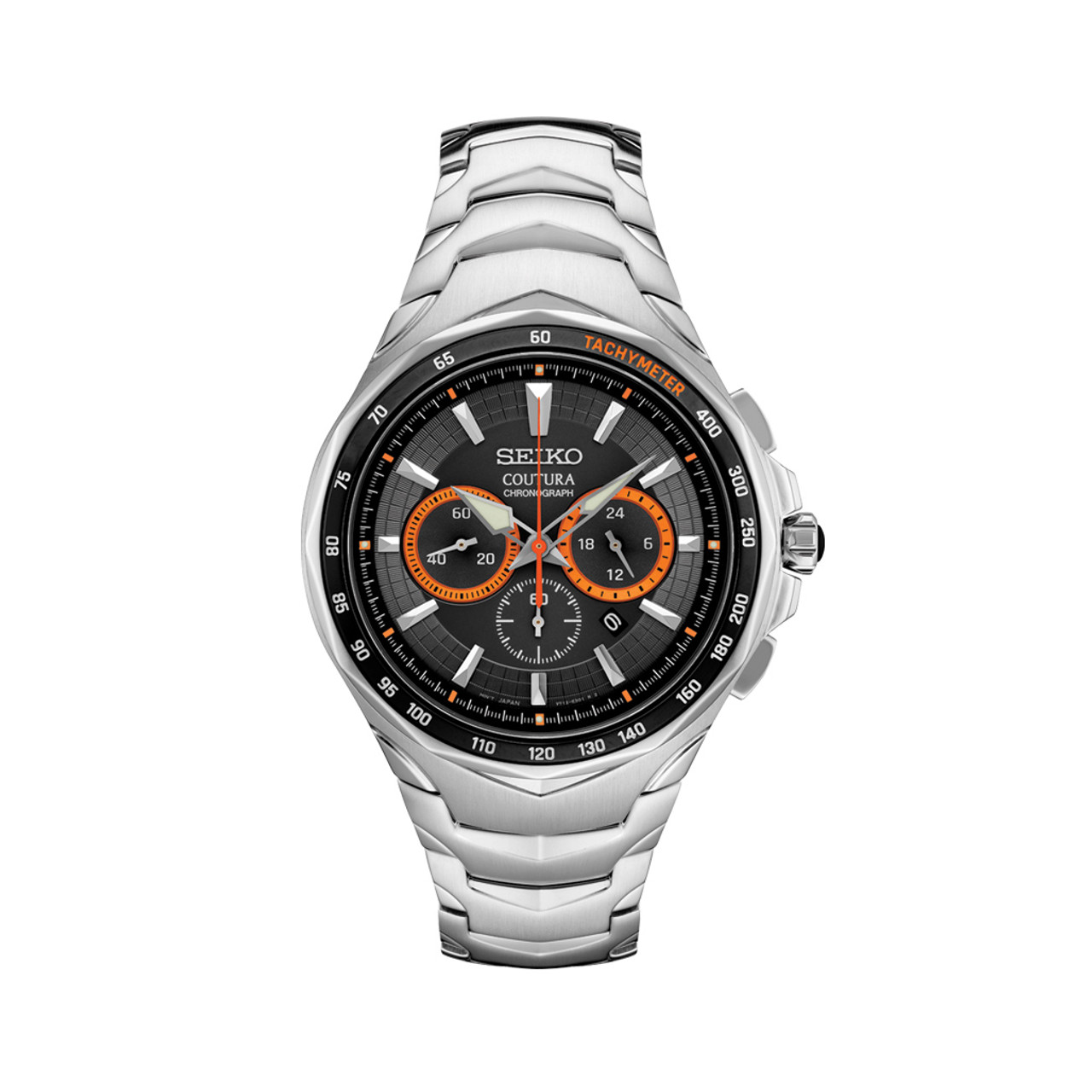 Seiko Coutura Quartz Chronograph with Sapphire Crystal and Orange