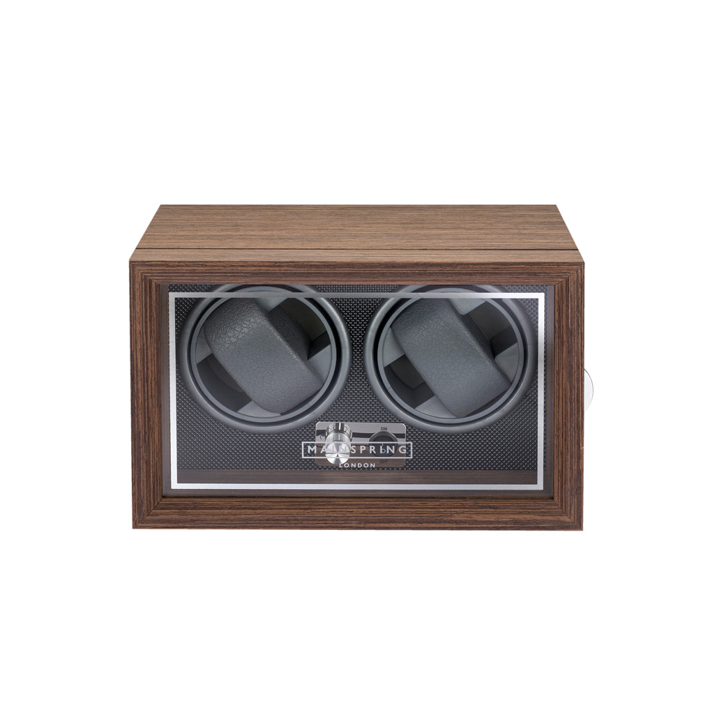 Mainspring Oxford Guardian Double Watch Winder in Mahogany #MS