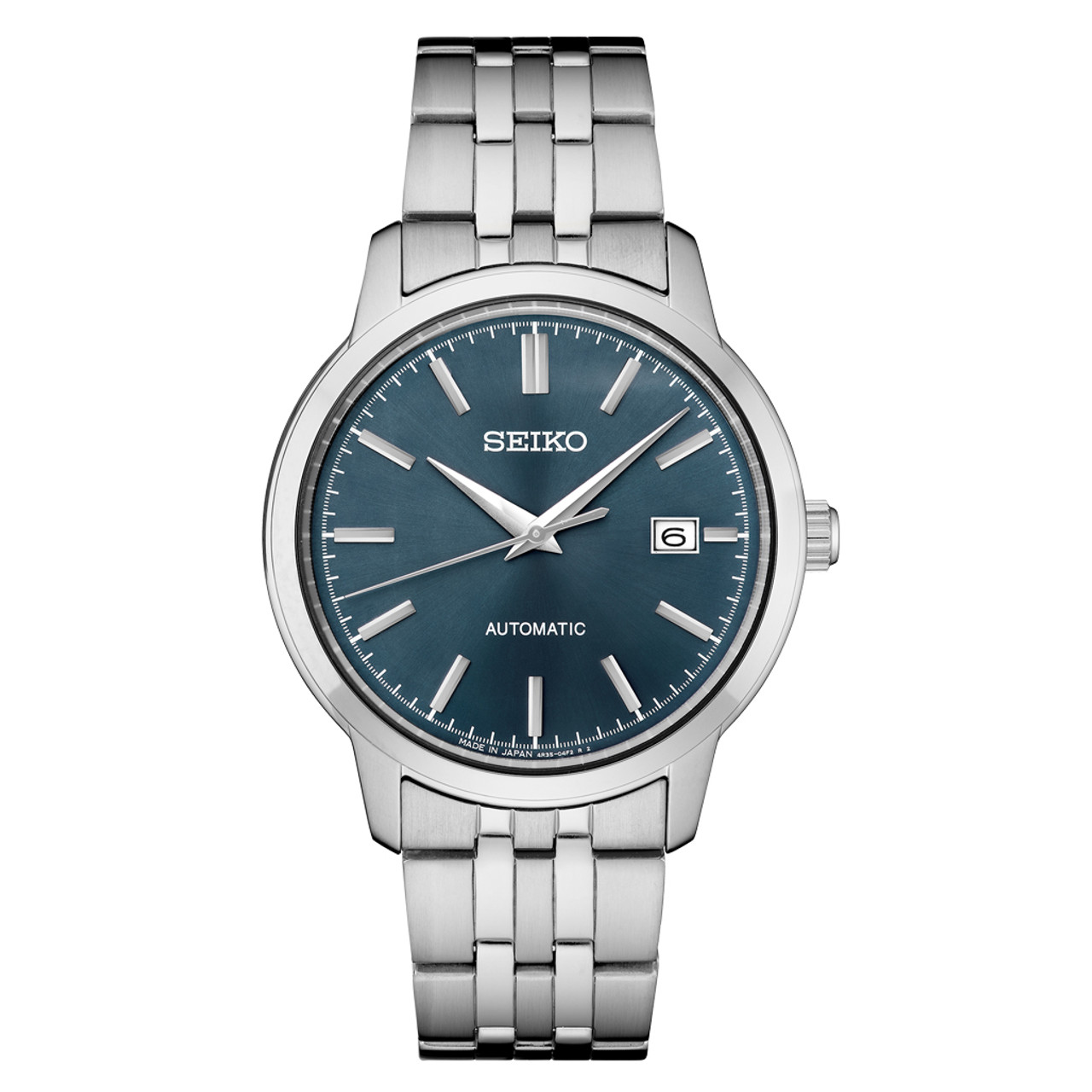 Seiko Essentials Automatic Dress Watch with Blue Sunray Dial #SRPH87