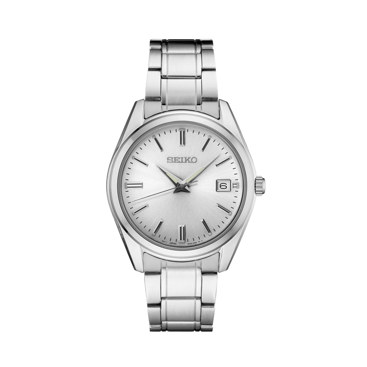 Seiko Essentials Everyday Casual Watch with Silver Dial and