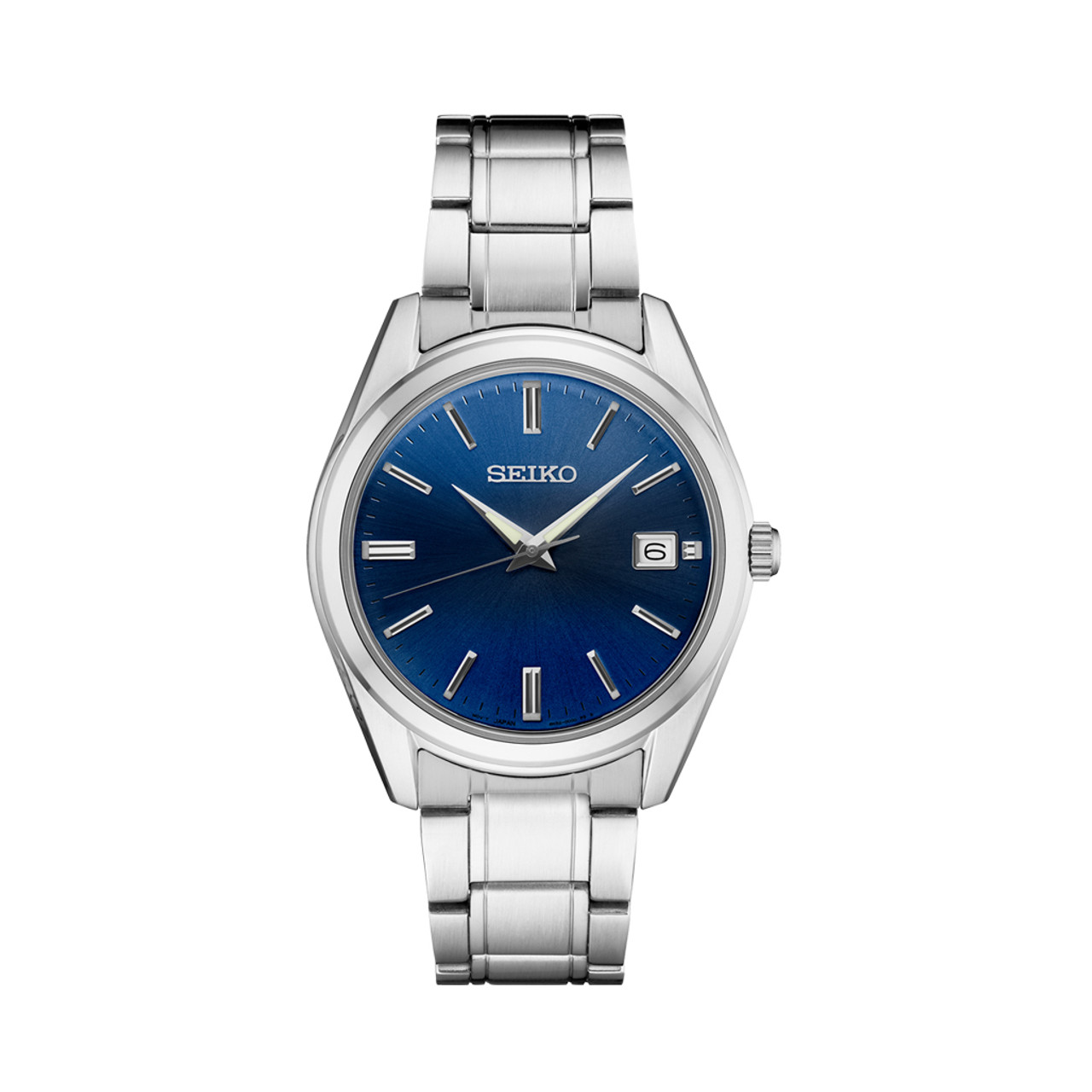 Seiko Essentials Everyday Casual Watch with Blue Dial and Sapphire ...