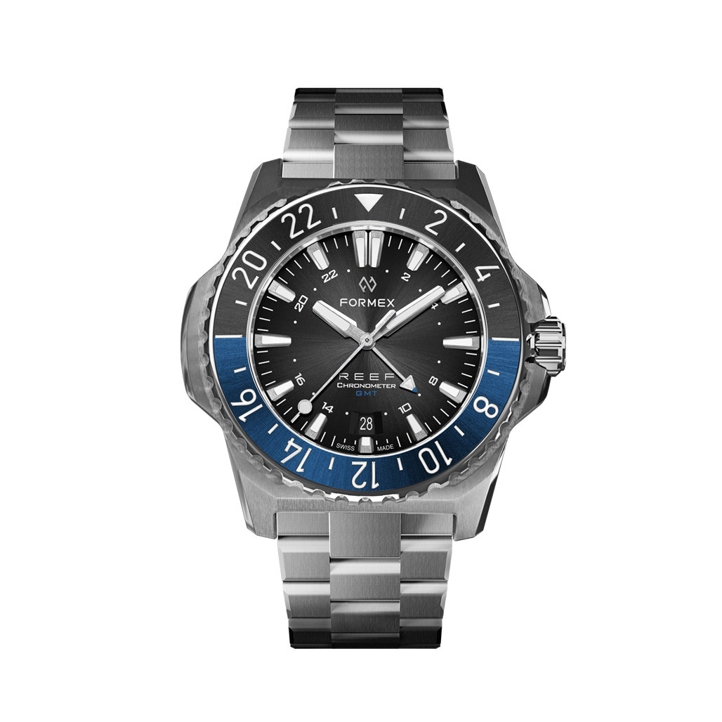 レイモン・プレ　リトグラフ Formex REEF GMT Chronometer Dive Watch with Black Dial and Batman
