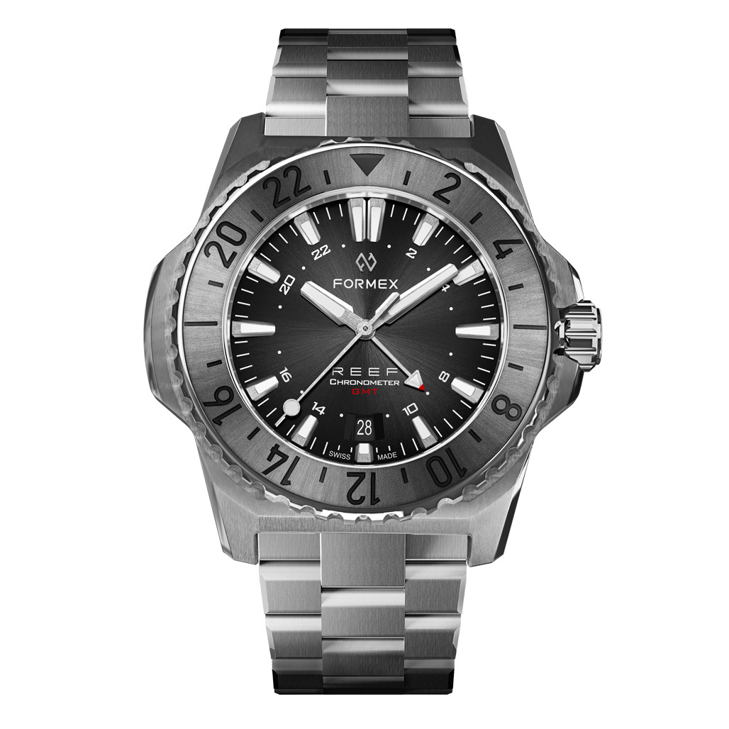 Formex REEF GMT Chronometer Dive Watch with Black Dial and