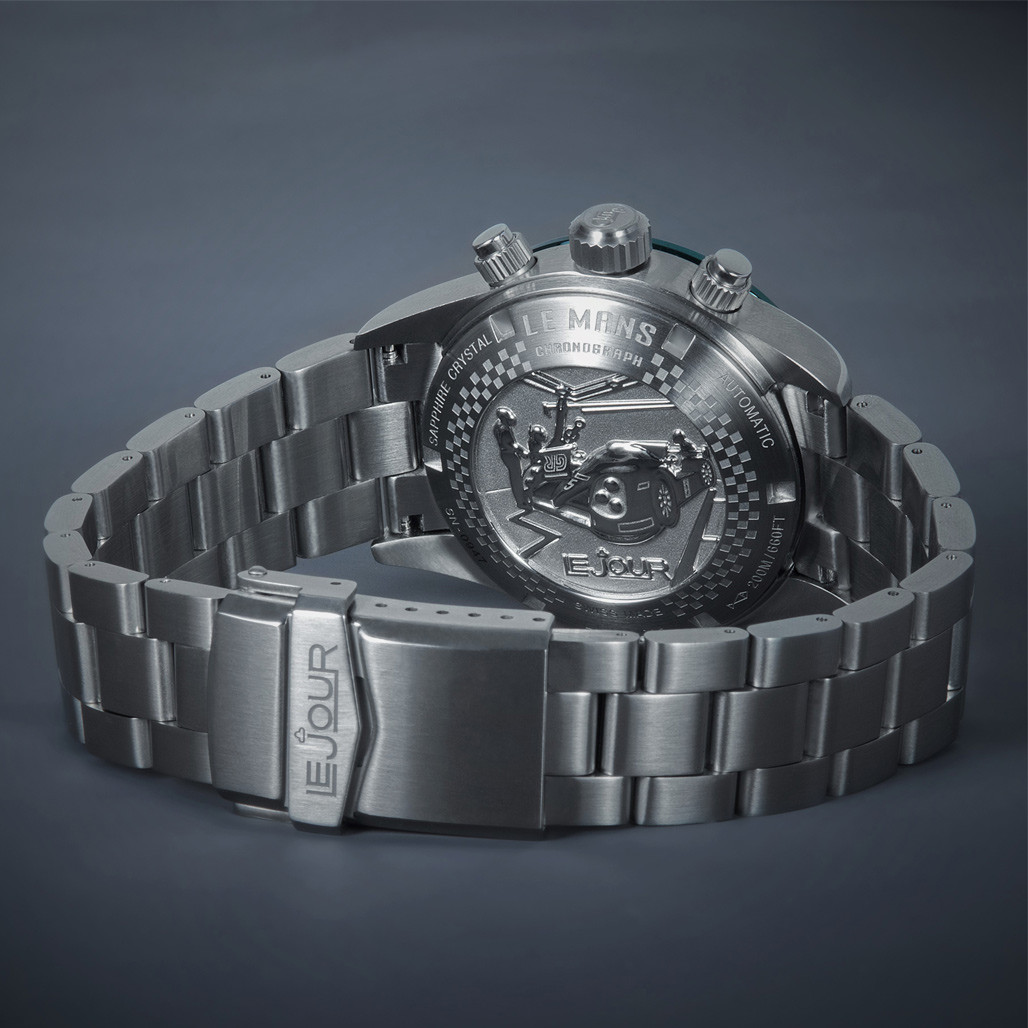 Le Jour Le Mans Swiss Automatic Chronograph with Ice Blue ...