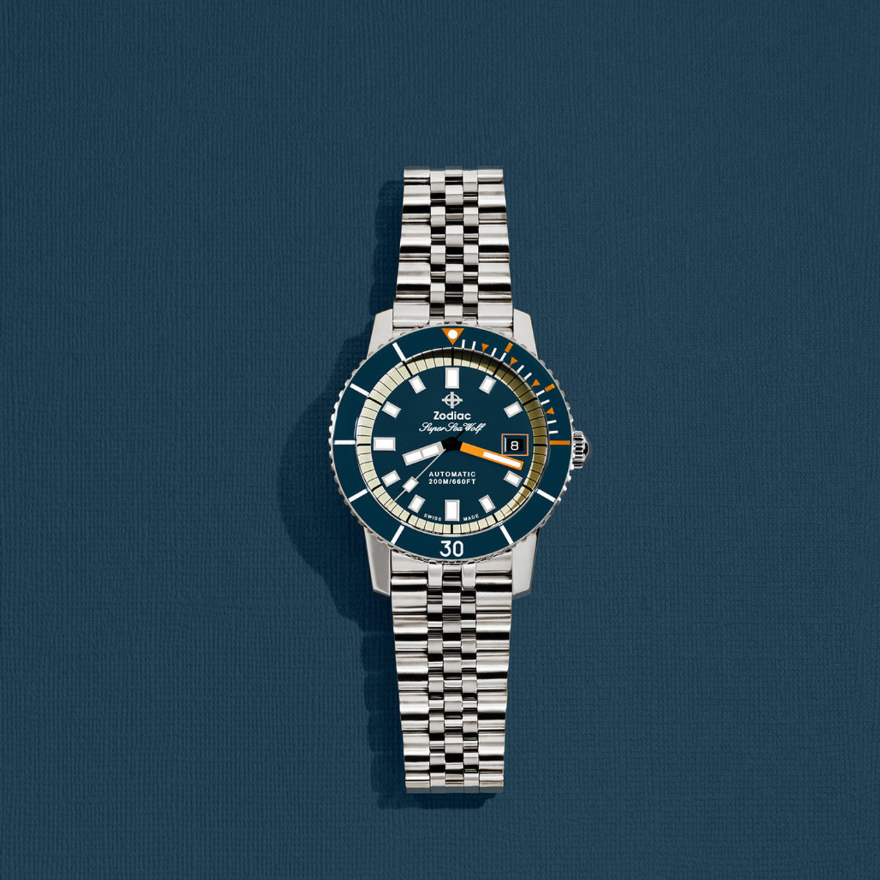 Zodiac Super Sea Wolf Automatic Stainless Steel Watch ZO9266