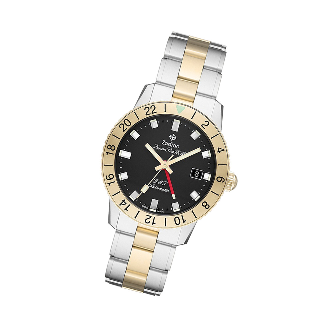 Zodiac Super Sea Wolf GMT Automatic Two-Tone Stainless Steel Watch