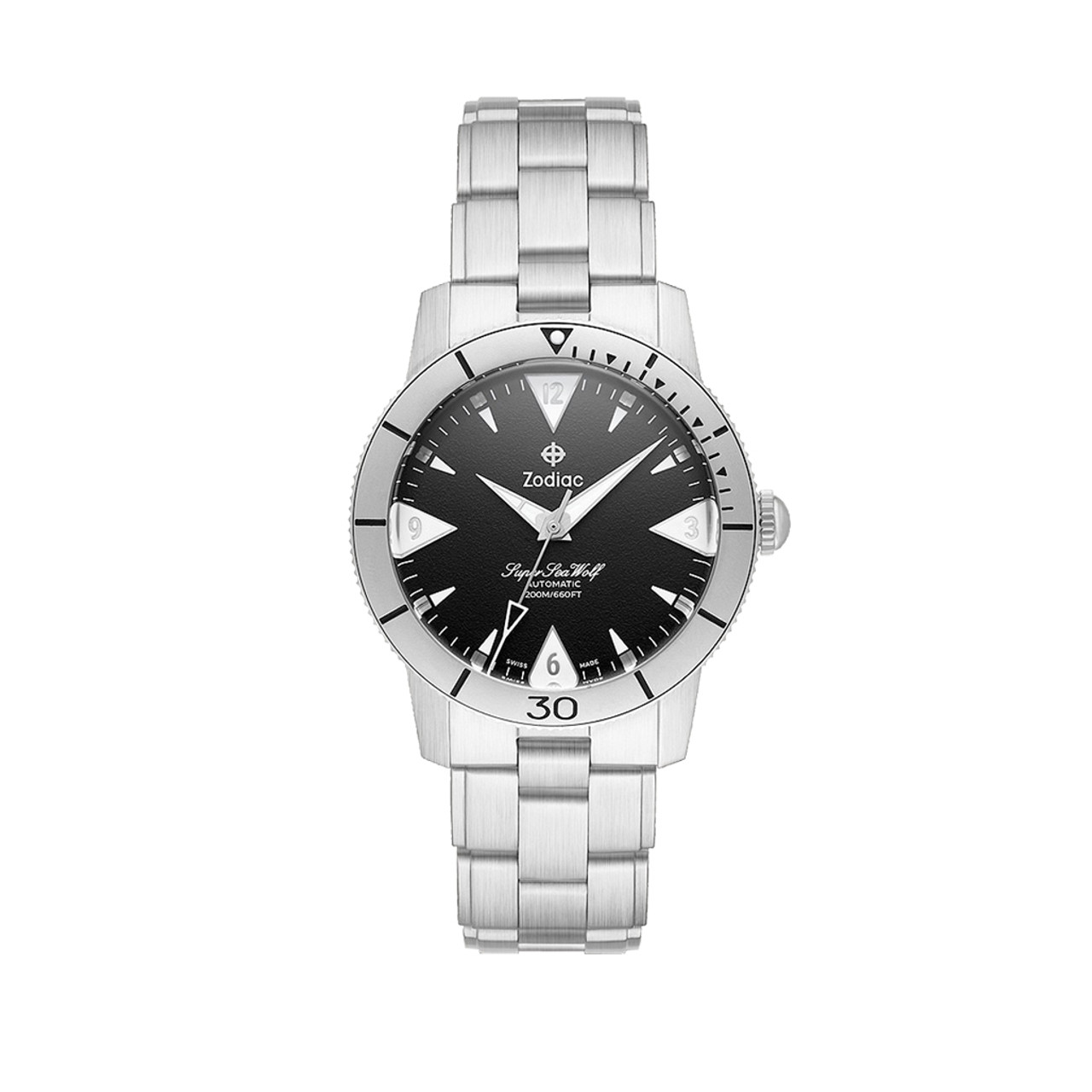 Zodiac Super Sea Wolf 53 Skin Automatic Stainless Steel Watch ZO9213