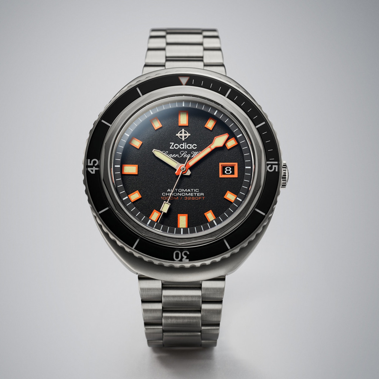 Zodiac Super Sea Wolf 68 Saturation Automatic Stainless Steel