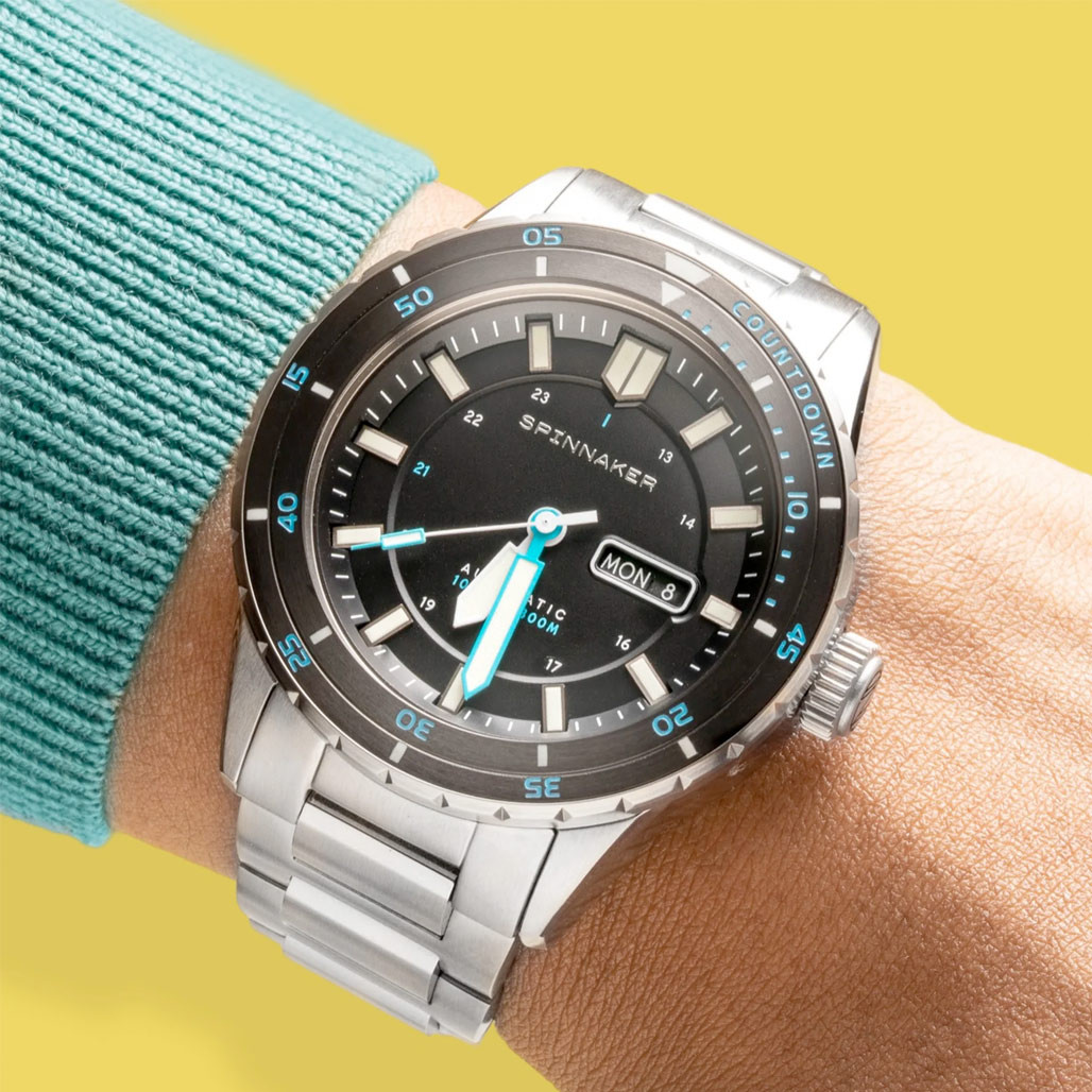 Spinnaker Hass Automatic Dive Watch with Pebble Black Dial #SP-5099-22