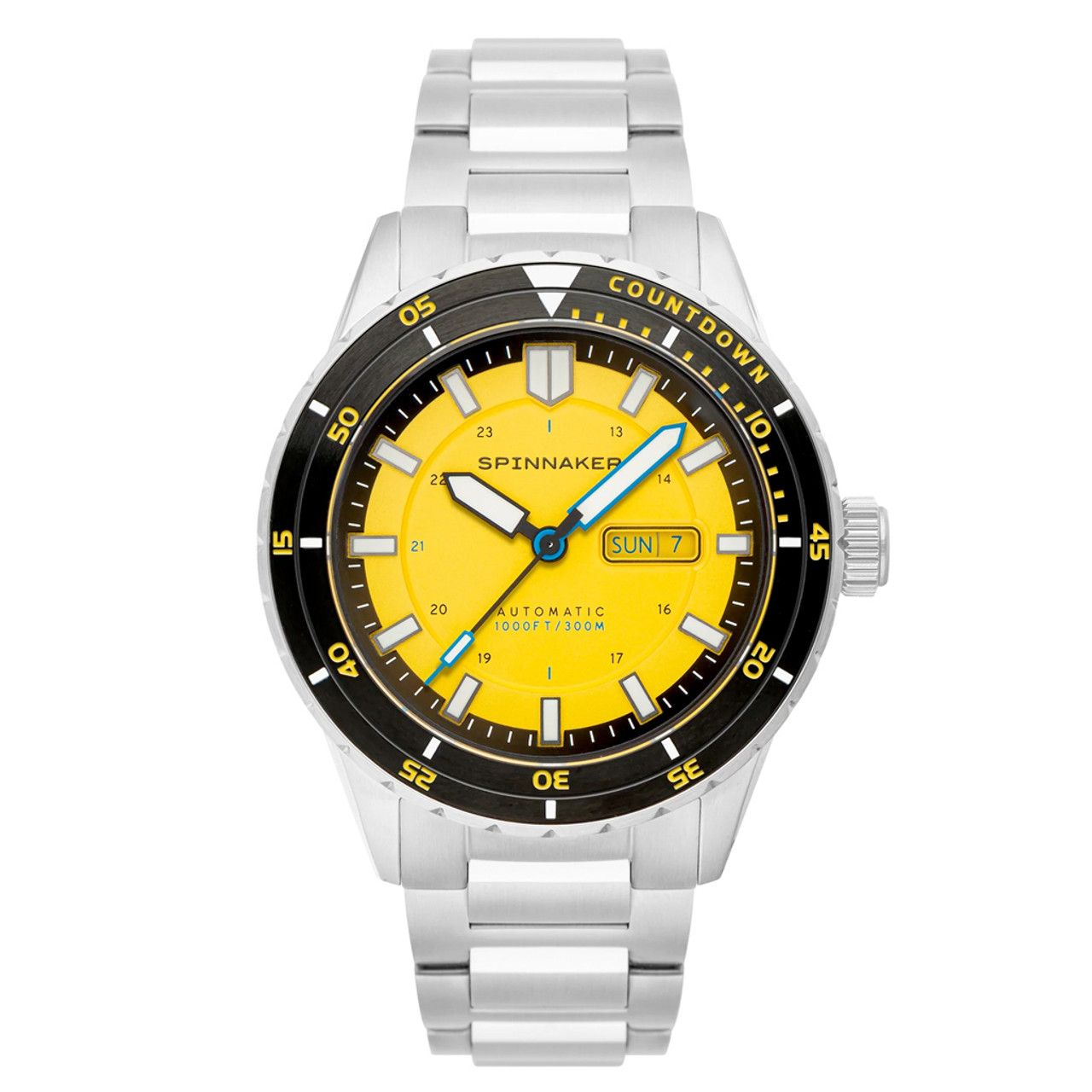 Spinnaker Hass Automatic Dive Watch with Safety Yellow Dial #SP