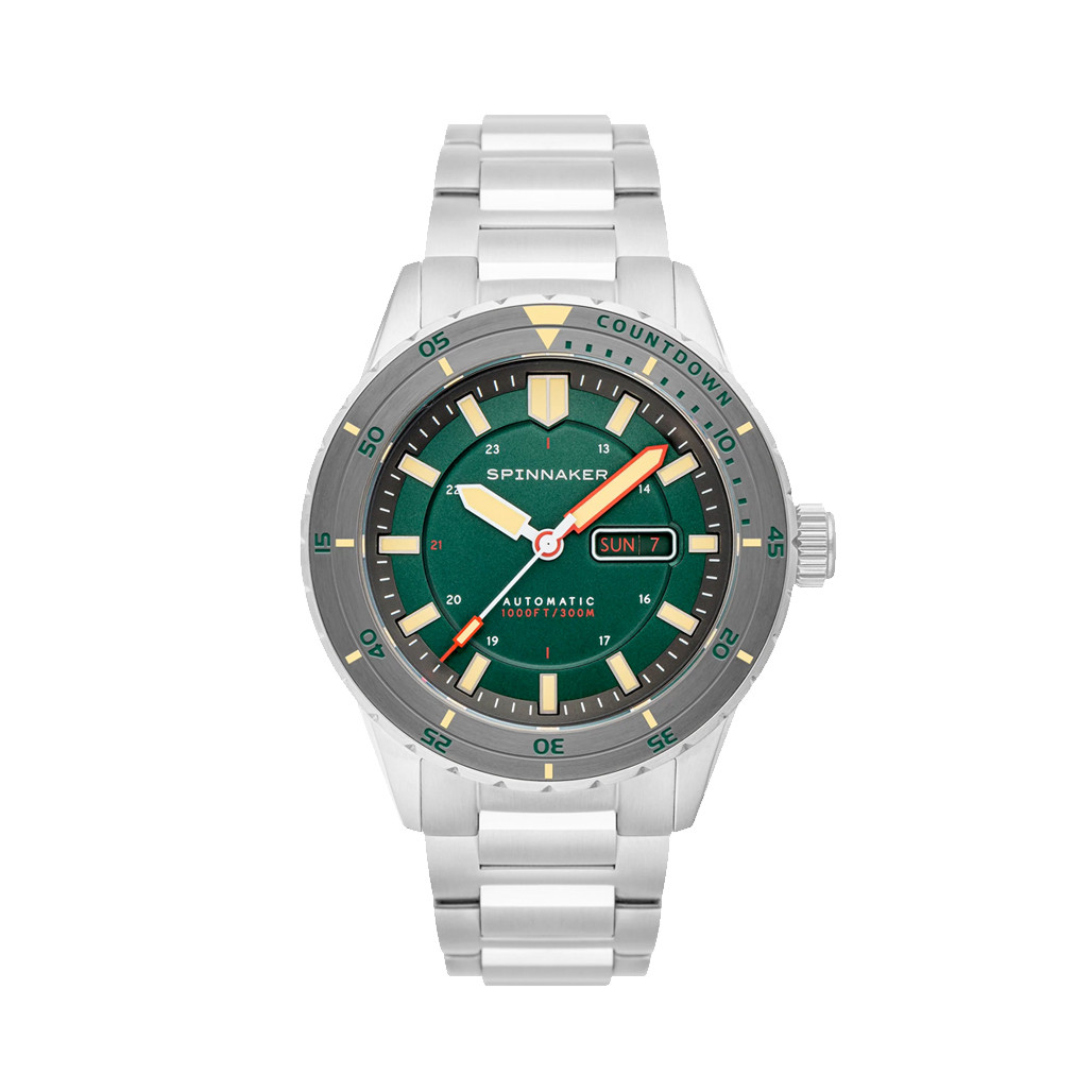 Spinnaker Hass Automatic Dive Watch with Kelp Green Dial #SP-5099-55