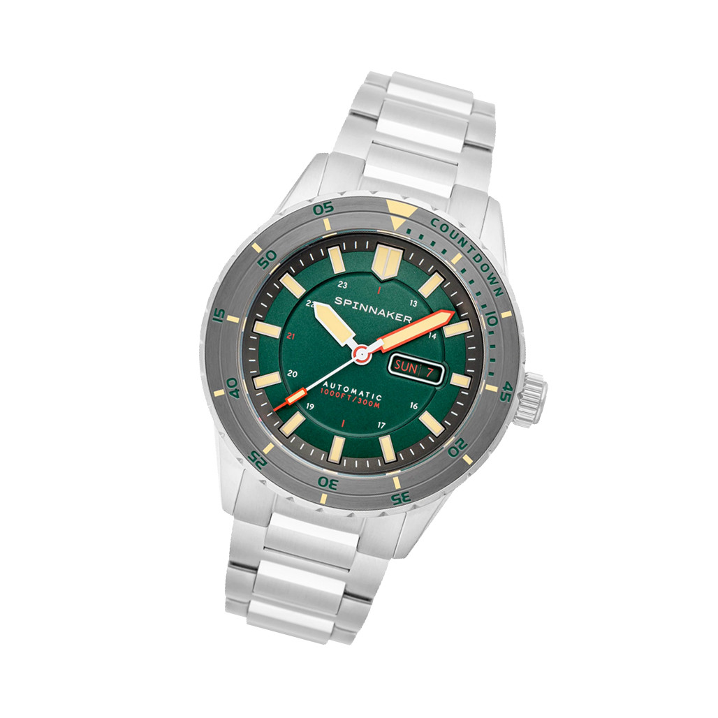 Spinnaker Hass Automatic Dive Watch with Kelp Green Dial #SP-5099-55