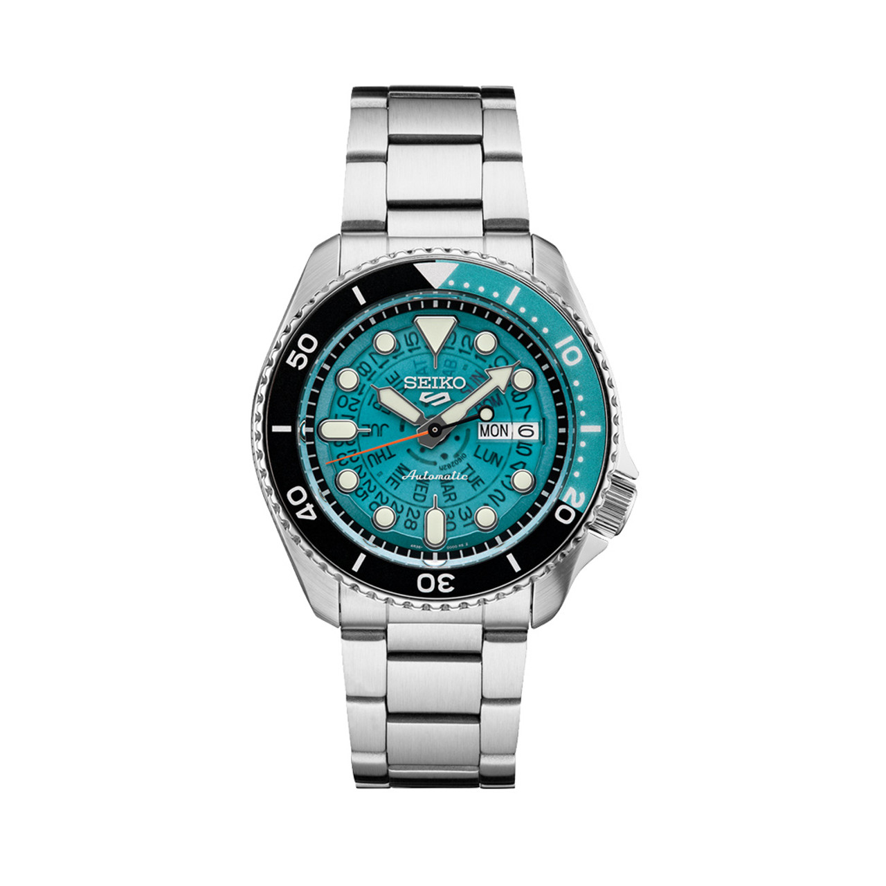 Seiko 5 Sports "Time-Sonar" Watch with See-Thru Dial #SRPJ45