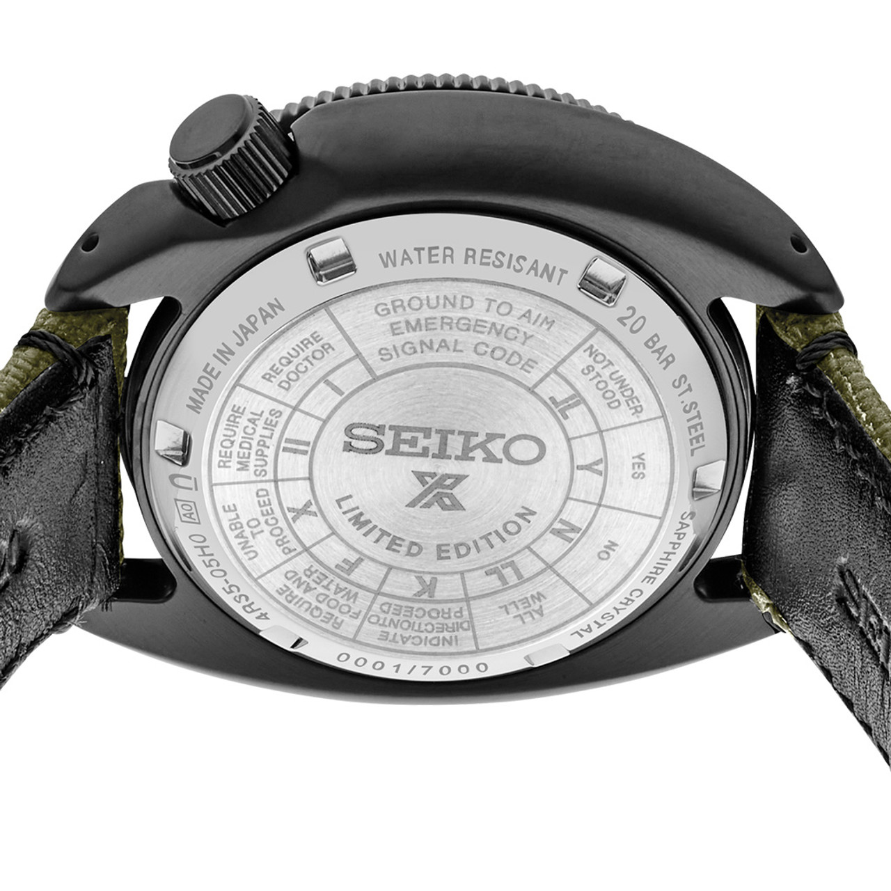 Seiko Prospex Land US Special Edition Tortoise Watch with Black