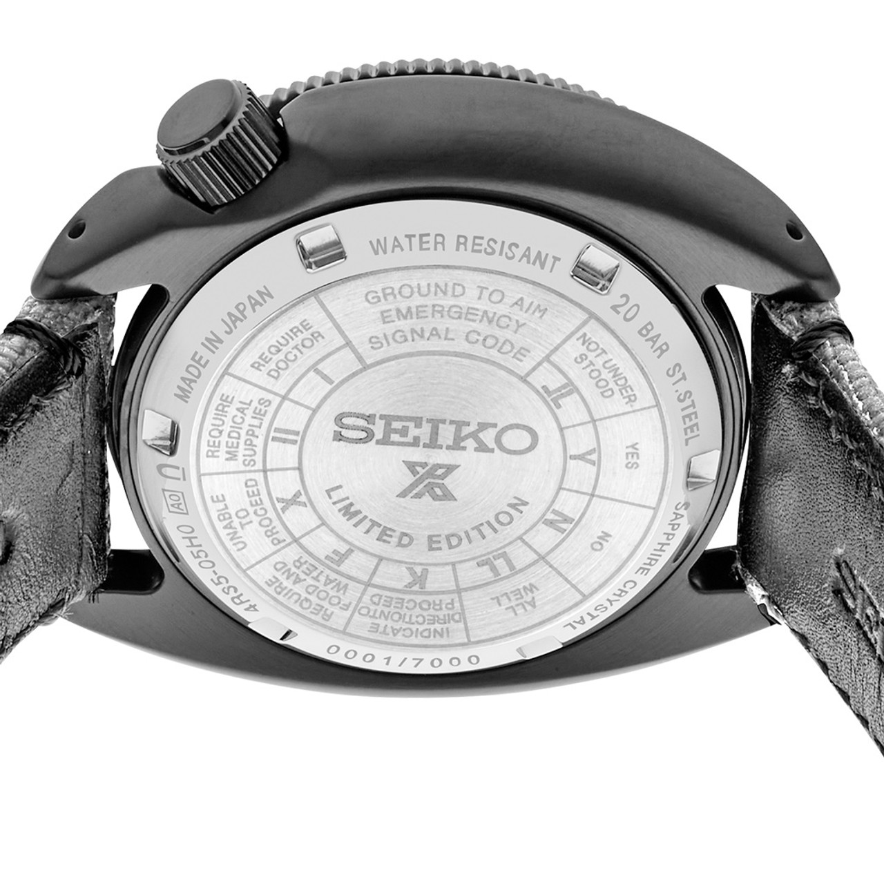 Seiko Prospex Land US Special Edition Tortoise Watch with Black Case and  Gray Dial #SRPJ33