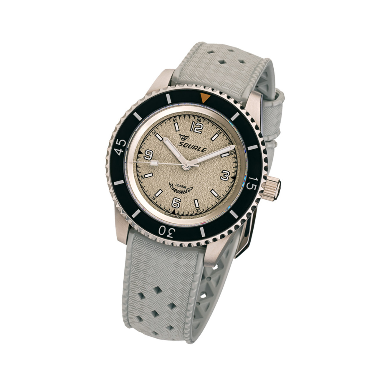 Squale Montauk 300 Meter Swiss Made Automatic Dive Watch with Grey