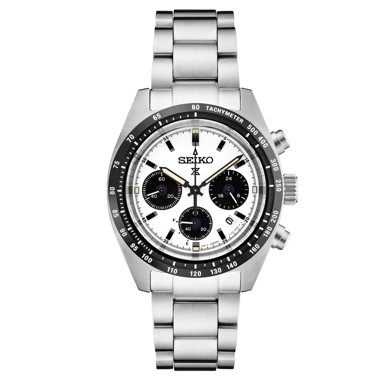 Seiko white sales face chronograph