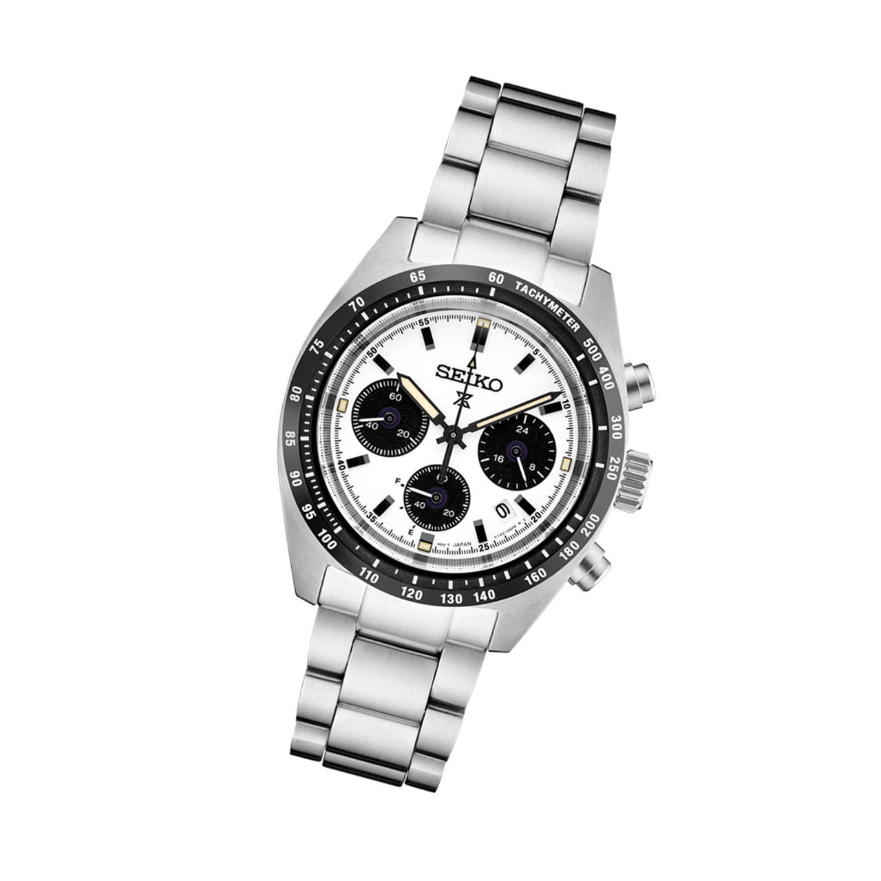 SEIKO Solar Chronograph ホワイトダイヤル Seiko Prospex Speedtimer Solar Chronograph with White Dial