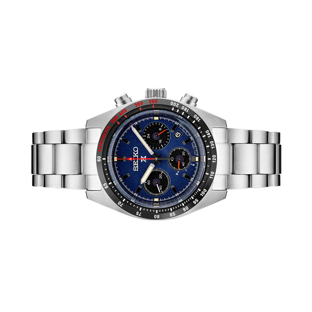 Seiko Prospex Speedtimer Solar Chronograph with Dark Blue Dial #SSC815