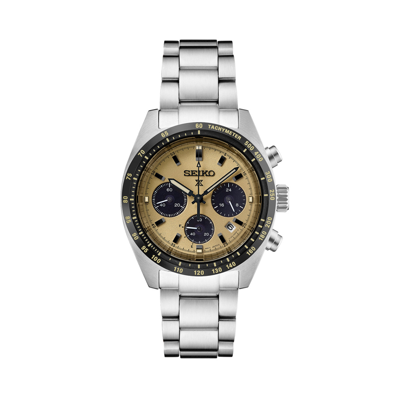 Seiko Prospex Speedtimer Solar Chronograph with Beige Dial #SSC817