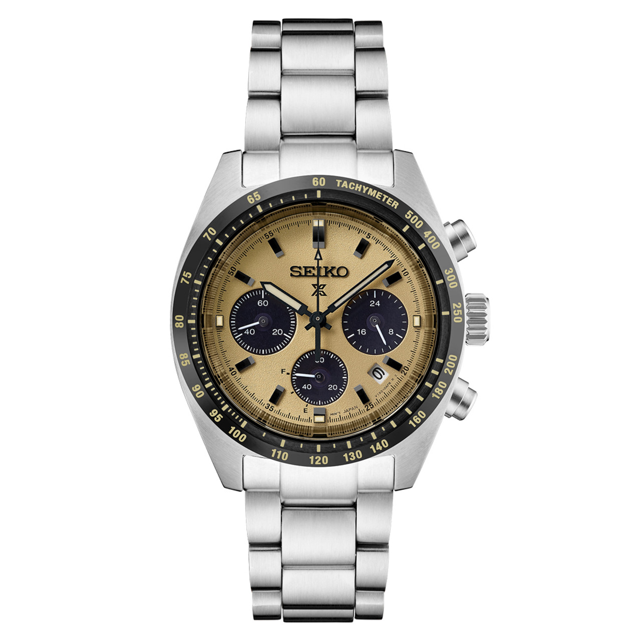 Seiko Prospex Speedtimer Solar Chronograph with Beige Dial #SSC817