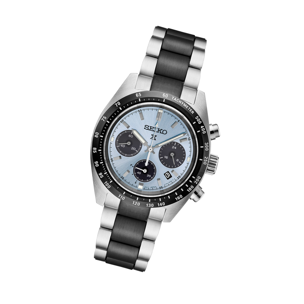 Seiko LIMITED EDITION Prospex Speedtimer Solar Chronograph with Ice Blue  Dial #SSC909