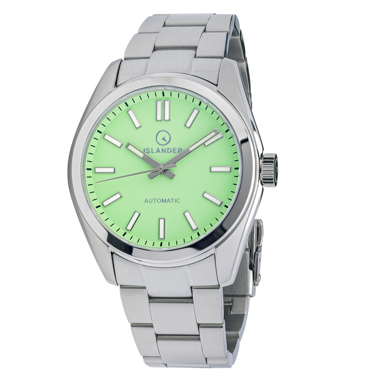 Islander Brookville Hi Beat Automatic Dress Watch with Mint Green