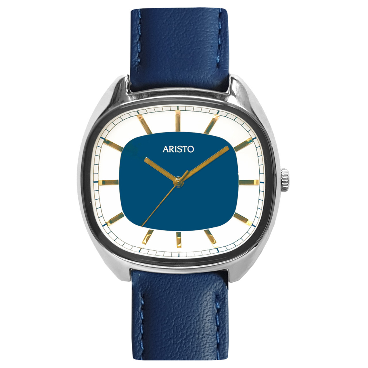 Baume & Mercier Riviera 36 mm Watch in Blue Dial