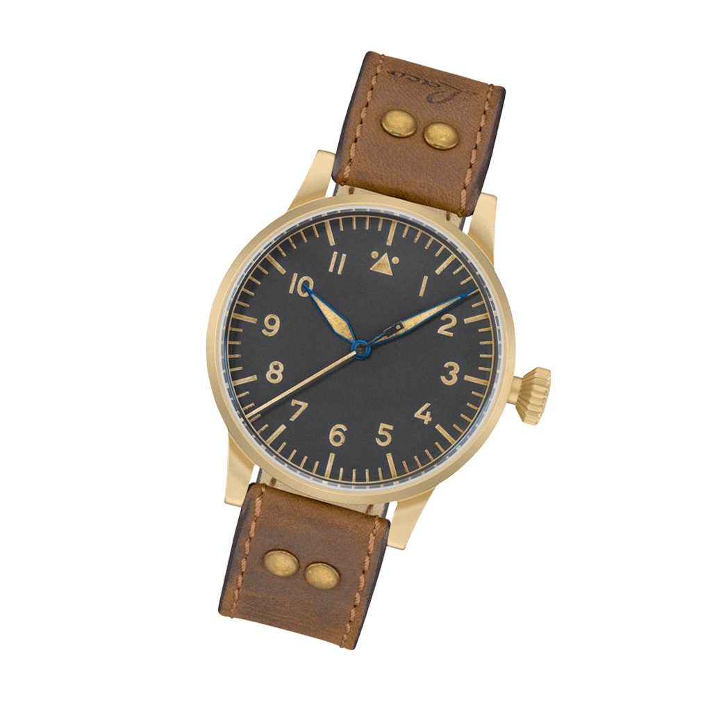 Laco Munster Bronze Type A Dial Swiss Automatic Pilot Watch with