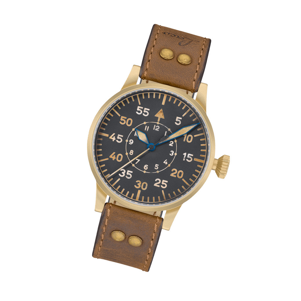 Laco Paderborn Bronze Type B Dial Swiss Automatic Pilot Watch with