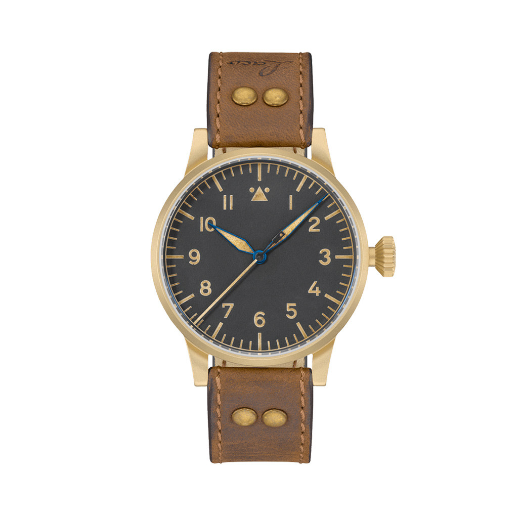 Laco Memmingen Bronze Type A Dial Swiss Mechanical Pilot Watch