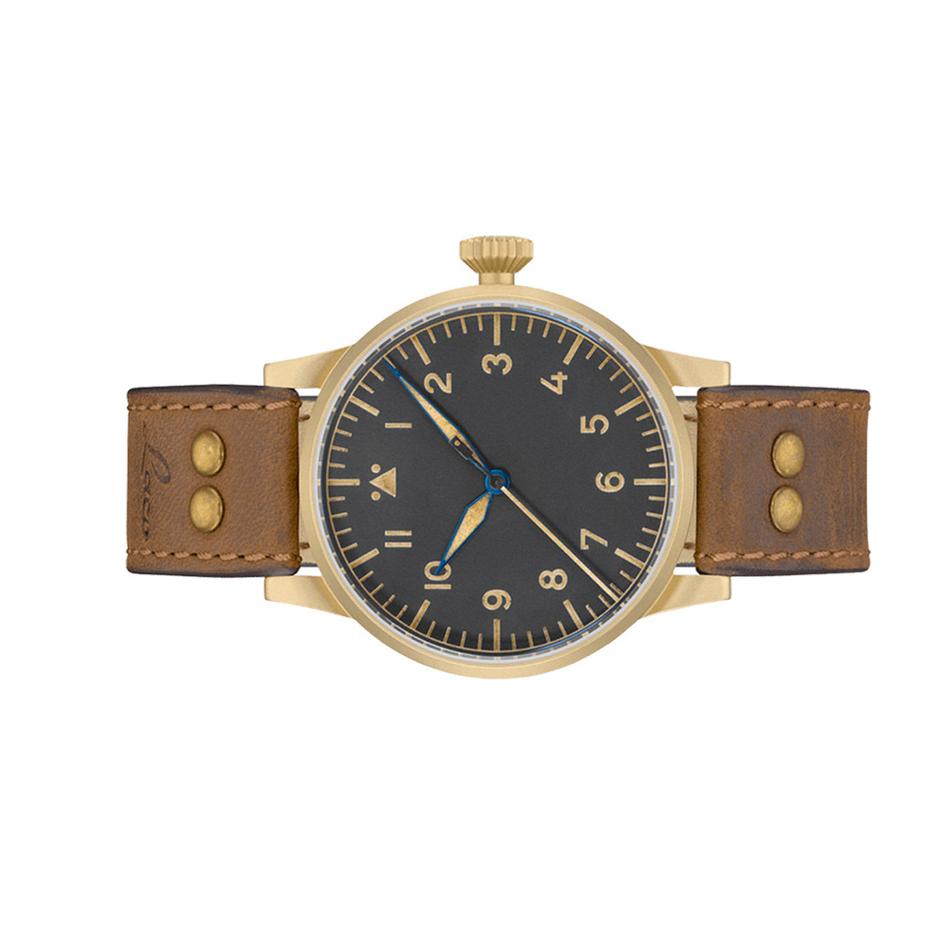 Laco Memmingen Bronze Type A Dial Swiss Mechanical Pilot Watch