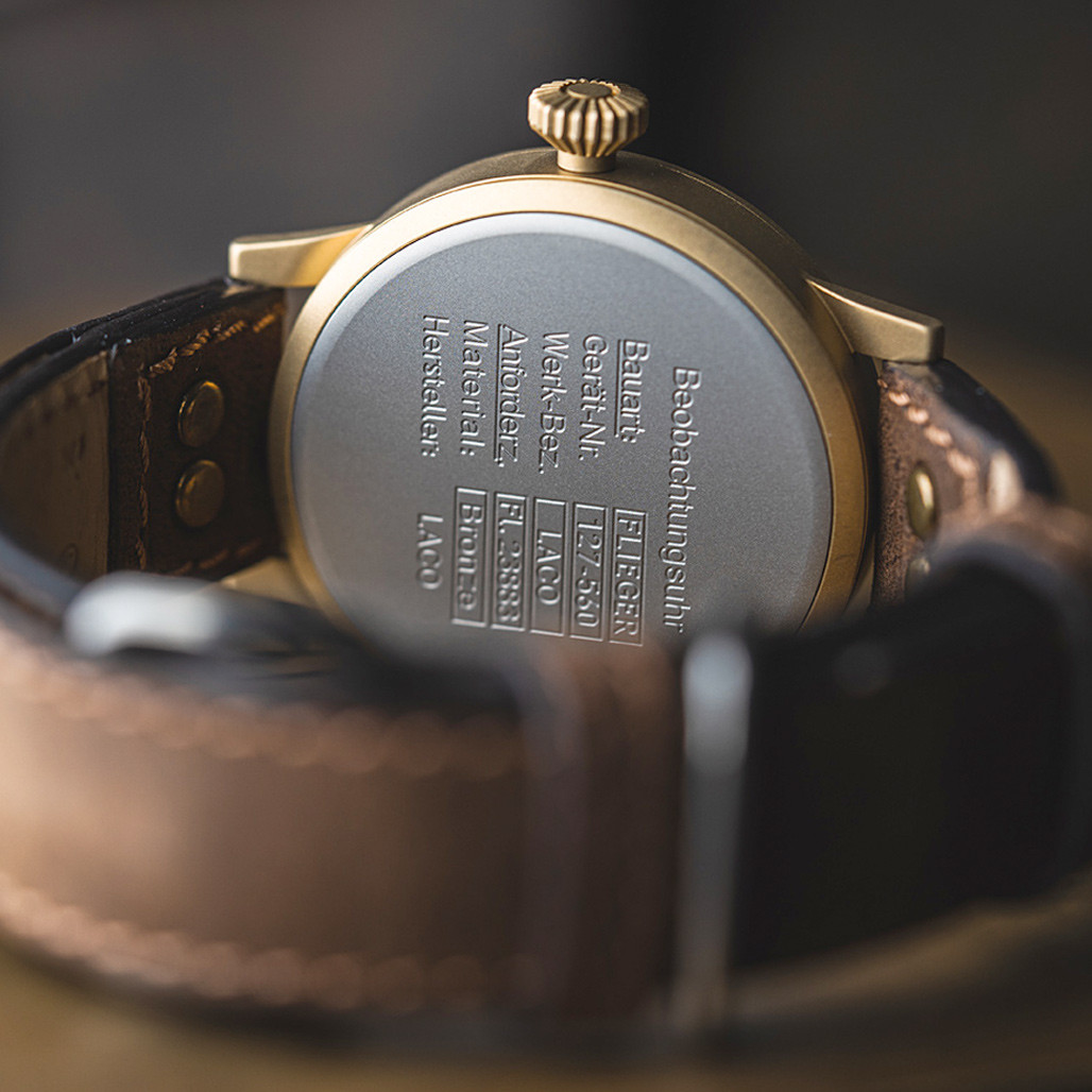 Laco Memmingen Bronze Type A Dial Swiss Mechanical Pilot Watch