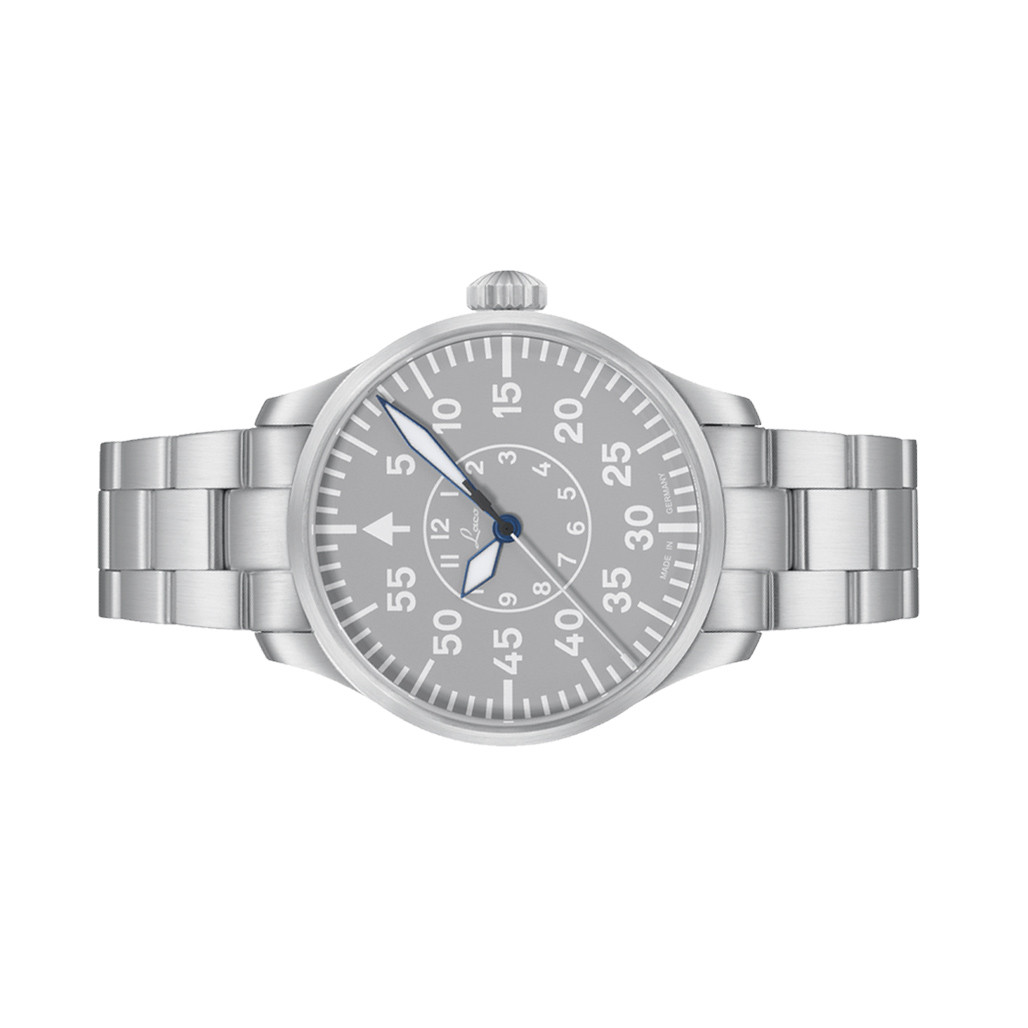 Laco Aachen Gray 42 Type B Dial Automatic Pilot Watch with