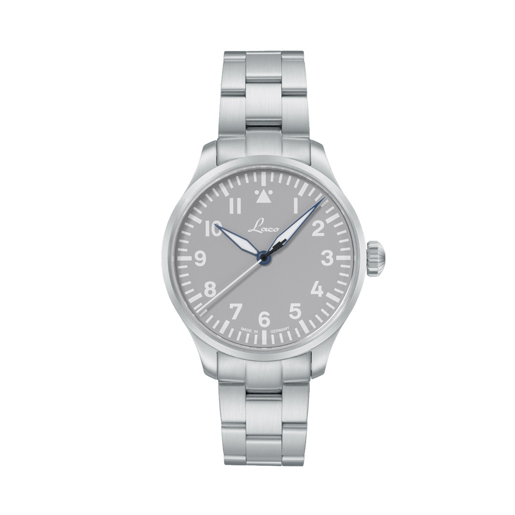 Laco Augsburg Gray 39 Type A Dial Automatic Pilot Watch with