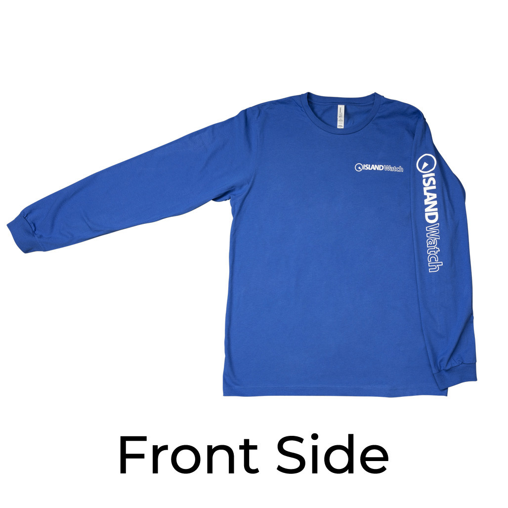 Island Watch Long-Sleeve Unisex T-Shirt in Royal Blue #LSTS-B