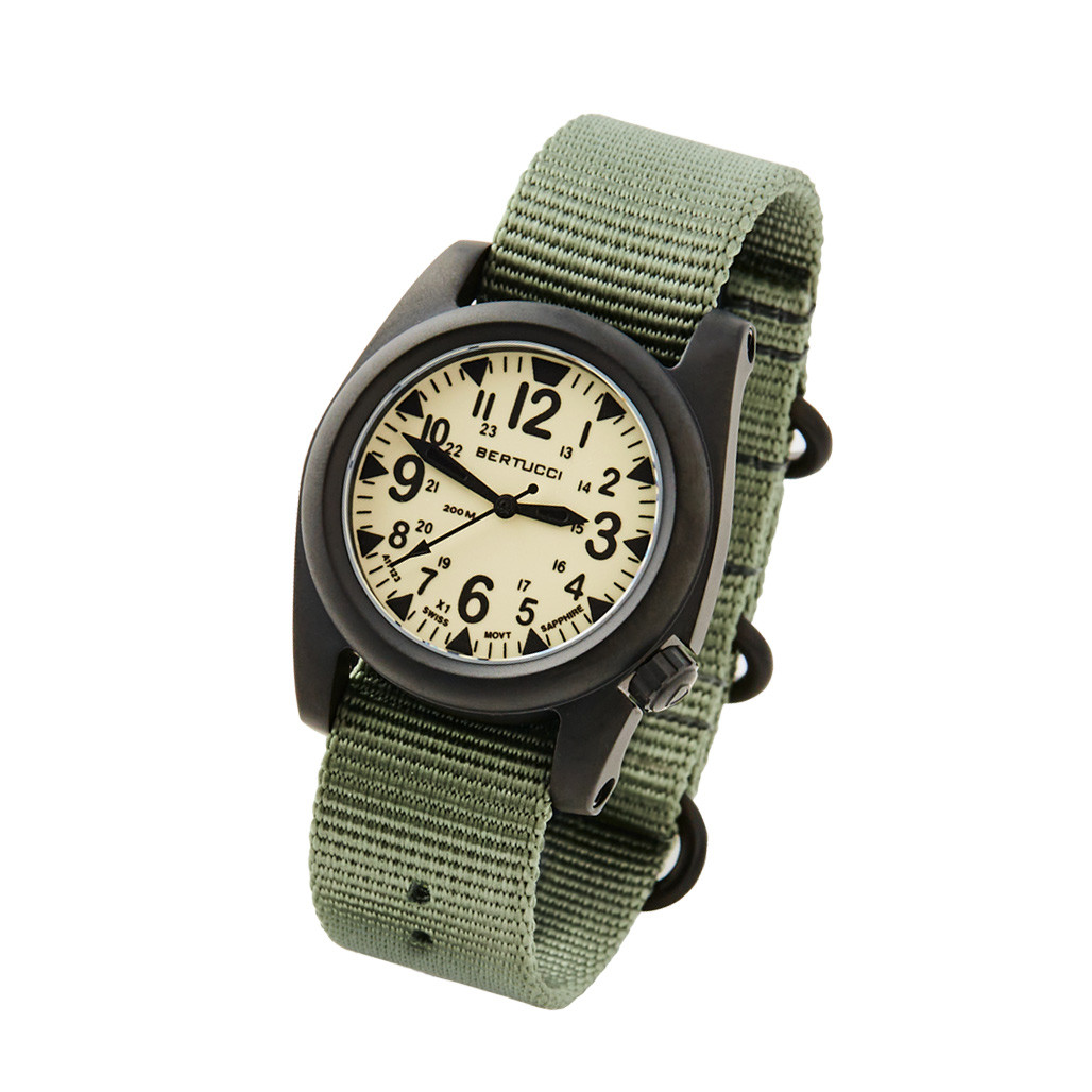 Bertucci A-2S Ballista X1 Illuminated Dial with Drab Strap #11125
