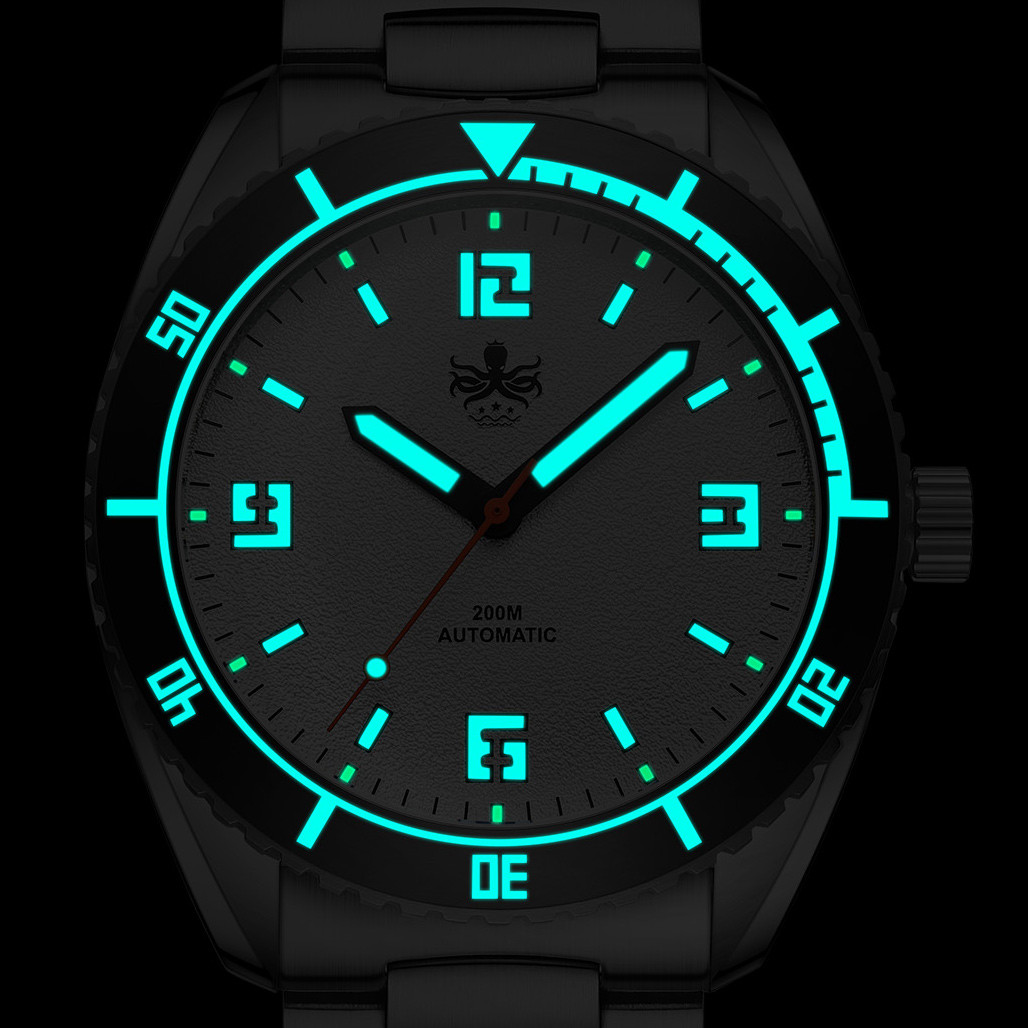 PHOIBOS Reef Master Dive Watch with Shamrock Green Dial #PY047A