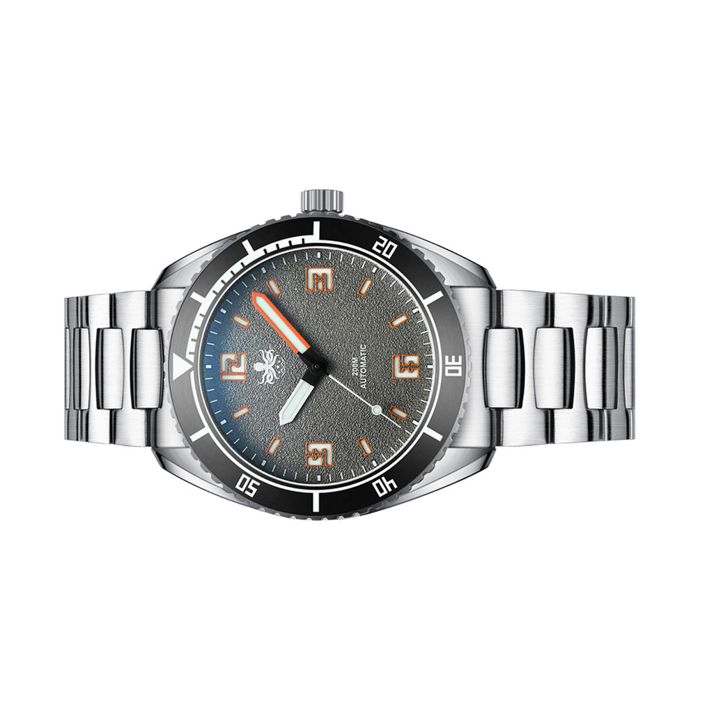 PHOIBOS Reef Master Dive Watch with Fossil Gray Dial #PY047D
