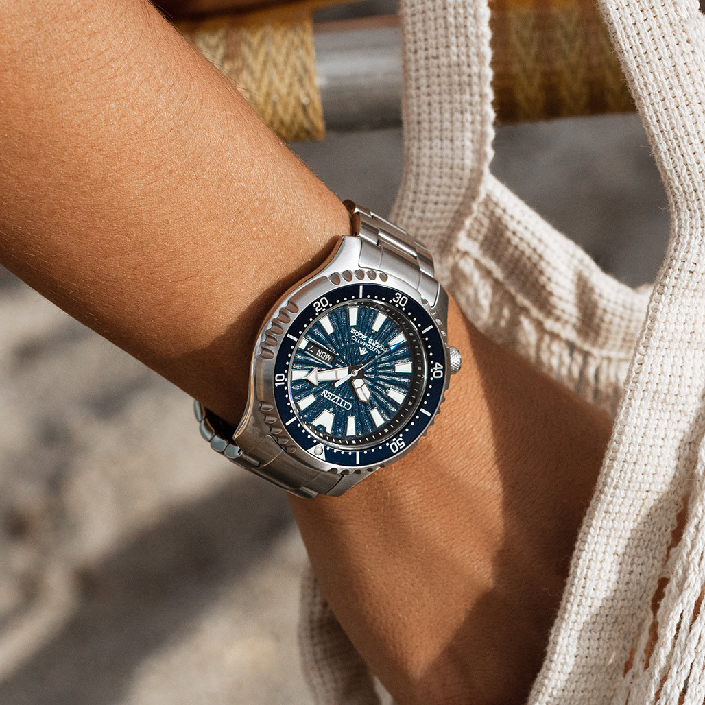 Citizen Automatic Promaster Dive Watch with Blue Dial and